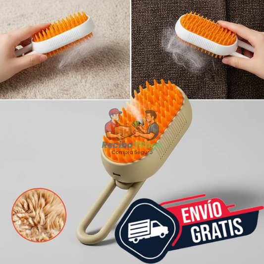 Cepillo de Vapor Con Mango 3 En 1
